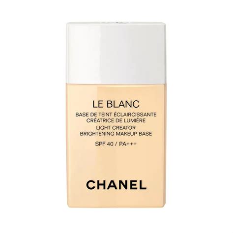 chanel le blanc brightening base mimosa|LE BLANC .